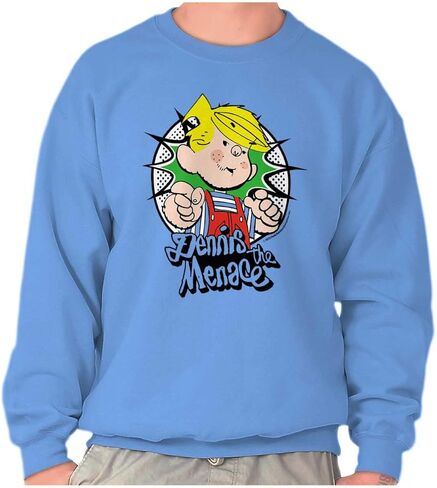 Brisco Brands Retro Old School Dennis the Menace Sweatshirt للرجال أو النساء in Kuwait
