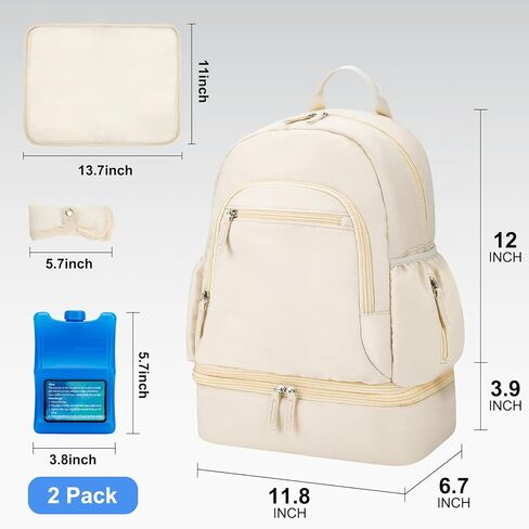 Breast Pump Backpack Fit for Spectra S1 and S2 with Removable Cooler Compartment, Pumping Bag for Pump Accessories, Breast Pump Bag for Work, Travel and Family Use Black in Kuwait