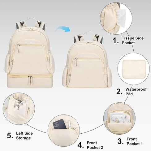 Breast Pump Backpack Fit for Spectra S1 and S2 with Removable Cooler Compartment, Pumping Bag for Pump Accessories, Breast Pump Bag for Work, Travel and Family Use Black in Kuwait