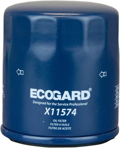 ECOGARD X11574 Premium Spin-On Engine Oil Filter for Conventional Oil Fits Lexus ES300h 2.5L HYBRID 2019, UX200 2.0L 2019, UX250h 2.0L HYBRID 2019 | Toyota Camry 2.5L 2018-2019 in Saudi Arabia