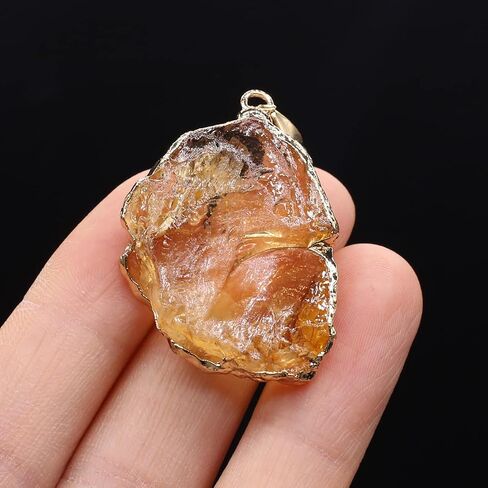 6pcs Natural Crystal Stone Pendant, Chakra Crystal Healing Stone Pendants Charms for Necklace Jewelry Making in Saudi Arabia