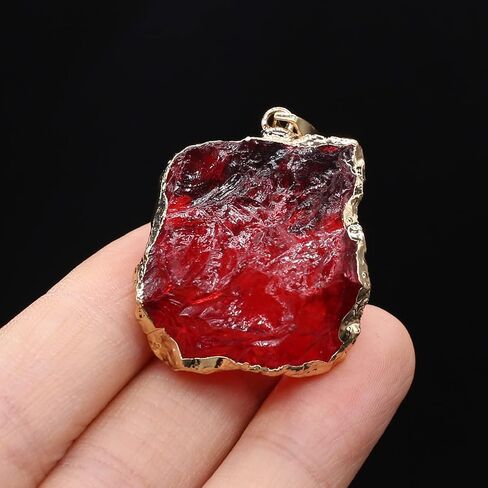 6pcs Natural Crystal Stone Pendant, Chakra Crystal Healing Stone Pendants Charms for Necklace Jewelry Making in Saudi Arabia