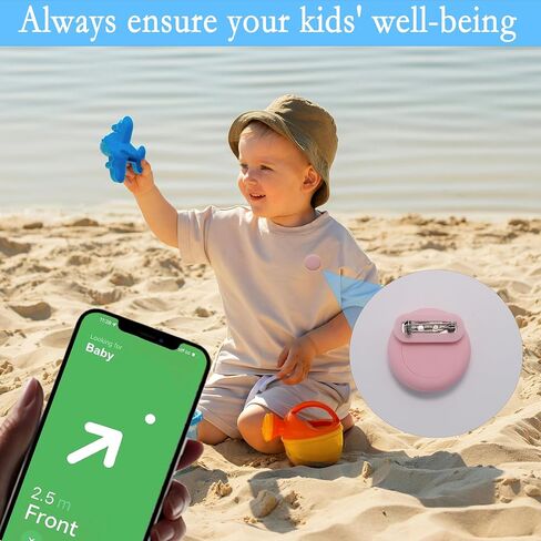 Waterproof AirTag Holder for Kids[Discreet] - 2-Pack Mini Silicone Air Tag Cover with Invisible Pin,GPS Tracker Case for Children, Elderly, Clothes, Backpack, Luggage (Black, Dark Blue) in Saudi Arabia
