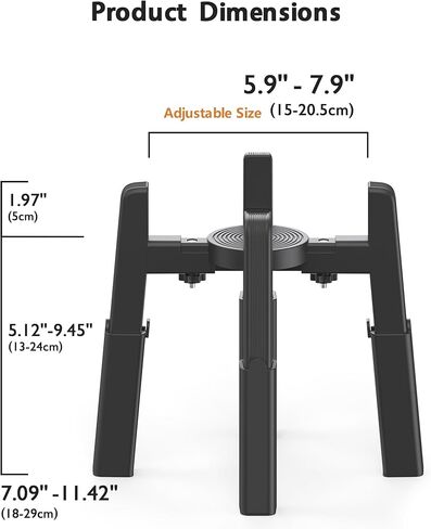 حامل وعاء الكلب المرتفع من CZPET مع وعاء من الفولاذ المقاوم للصدأ بسعة 51 أونصة، سعة كبيرة، وعاء كلب مرتفع فردي، حجم قابل للتعديل، سهل التجميع وحامل ثابت للكلاب الصغيرة/المتوسطة in Kuwait
