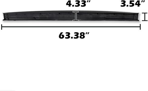 PIT66 Textured Tailgate Molding Cap, Fit Ford F150 2004-2008 Styleside/Lincoln Mark LT 2006-2008, Spoiler Top Protector Cover, FO1920102 5L3Z9940602AAA (Not fit Flareside & 2004 F150 Heritage) in Saudi Arabia
