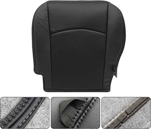 GXARTS Driver Side Bottom Replacement Microfiber Leather Seat Cover and Foam Cushion Pad Compatible with Dodge Ram 1500 2500 3500 4500 5500 Laramie 2009 2010 2011 2012 in Saudi Arabia