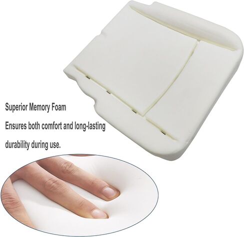 GXARTS Driver Side Bottom Replacement Microfiber Leather Seat Cover and Foam Cushion Pad Compatible with Dodge Ram 1500 2500 3500 4500 5500 Laramie 2009 2010 2011 2012 in Kuwait