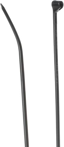ربطة كابل Thomas & Betts TY25MX Ty-Rap للأشعة فوق البنفسجية مع قفل SS، 7 بوصة Lg. 50 رطل نايلون أسود 100/عبوة in Kuwait