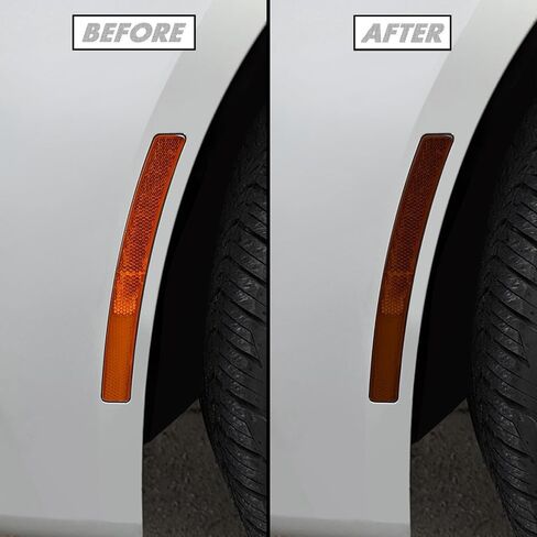 SlickMod PreCut Vinyl Smoke Tint for 2017-2020 BMW 5 Series G30 Side Marker (Dark Smoke) in Saudi Arabia