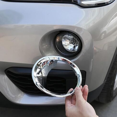 Fit for BMW X1 F48 2016-2019,Car Fog Light Cover,ABS Front Fog Light Frame Lamp Ring Cover Trim,Car Exterior Accessories, Black in Saudi Arabia