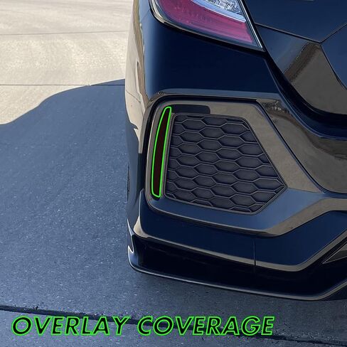 Slickmod Precut Vinyl Smoke Tint لعام 2016 2021 Honda Civic Hatchback Tail Light and Reflector 1. in Saudi Arabia