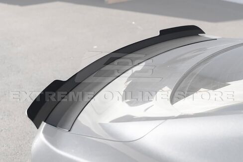 Replacement for 2015-2023 Ford Mustang S550 Models | Performance Ducktail Style ABS Plastic Rear Trunk Lid Wing Spoiler (Painted Glossy Black) in Saudi Arabia