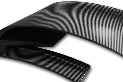 Rear Trunk Lid Spoiler Wing Compatible with 2015-2022 Ford Mustang GT EcoBoost Mach 1 Shelby Bullitt V8 V6 Coupe, Real Carbon Fiber Rear Trunk Spoiler Wing, GT350R-Style, in Saudi Arabia