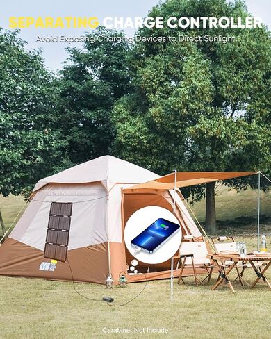 60W Portable Solar Panel,Foldable Solar Panels Charger ETFE Monocrystalline with 23.5% Efficiency,Dual USB & DC Outputs IP65 Waterproof for Solar Generator,Camping, RV, Emergency in Saudi Arabia