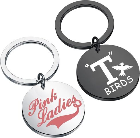 Keychin الموسيقي Keychain المسرح الموسيقي معجبي الهدايا T Birds & Pink Ladies مجموعة المجوهرات للمحبي الموسيقي in Saudi Arabia
