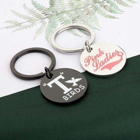 Keychin الموسيقي Keychain المسرح الموسيقي معجبي الهدايا T Birds & Pink Ladies مجموعة المجوهرات للمحبي الموسيقي in Saudi Arabia