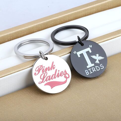 Keychin الموسيقي Keychain المسرح الموسيقي معجبي الهدايا T Birds & Pink Ladies مجموعة المجوهرات للمحبي الموسيقي in Saudi Arabia
