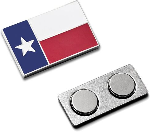 Texas Lone Star USA Flag Pin Barge Monamel Frain Pin مع دعم مغناطيسي للسترة ، حقيبة الظهر ، النصب التذكاري ، الملابس ، حقيبة ، قميص - وطني - روديو in Saudi Arabia