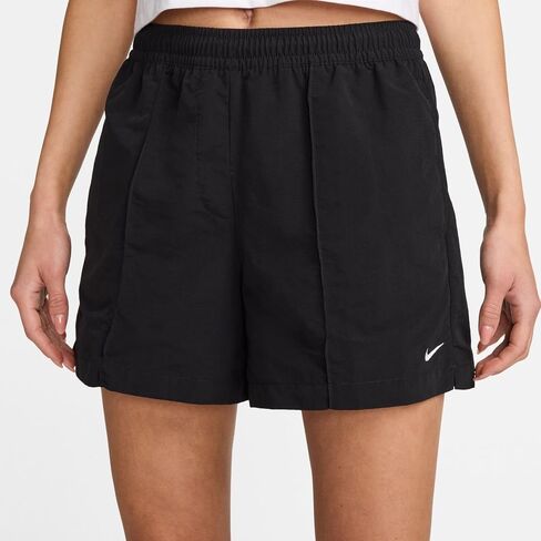 Nike Sportswear Everything Wovens Women's Mid-Rise 5" Shorts (Black/White, FV6622-010) Size Small in Saudi Arabia