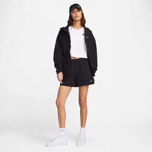 Nike Sportswear Everything Wovens Women's Mid-Rise 5" Shorts (Black/White, FV6622-010) Size Small in Saudi Arabia