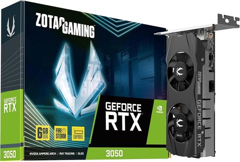 ZOTAC Gaming GeForce RTX 3050 6GB GDDR6 Solo 96-bit 14 Gbps PCIE 4.0 Super Compact Gaming Graphics Card, ZT-A30510G-10L in Kuwait