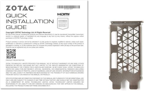 ZOTAC Gaming GeForce RTX 3050 6GB GDDR6 Solo 96-bit 14 Gbps PCIE 4.0 Super Compact Gaming Graphics Card, ZT-A30510G-10L in Kuwait