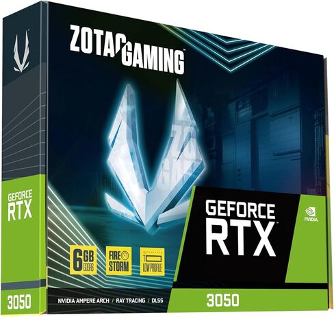 ZOTAC Gaming GeForce RTX 3050 6GB GDDR6 Solo 96-bit 14 Gbps PCIE 4.0 Super Compact Gaming Graphics Card, ZT-A30510G-10L in Kuwait