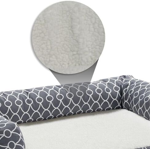 Midwest Homes for Pets BS3654T-FGR Bolstered Orthopaedic Dog Sofa, Extra Large in Kuwait