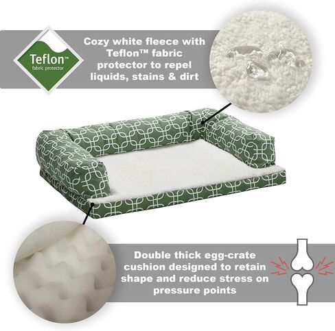 Midwest Homes for Pets BS3654T-FGR Bolstered Orthopaedic Dog Sofa, Extra Large in Kuwait