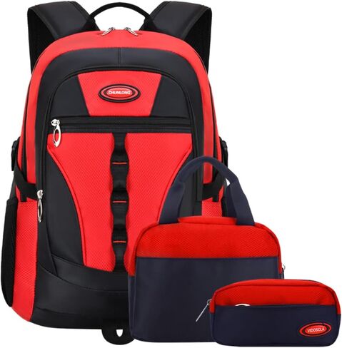 VIDOSCLA Teen Boys School Backpack Set Students Book Bags for Girls Backpack with Lunch Box in Saudi Arabia