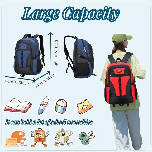 VIDOSCLA Teen Boys School Backpack Set Students Book Bags for Girls Backpack with Lunch Box in Saudi Arabia