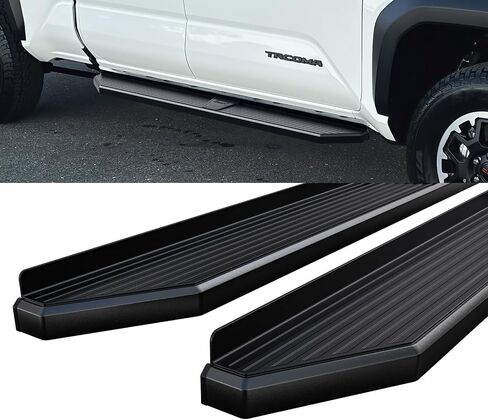 HD Ridez Running Board 6" Black Compatible with Toyota Tacoma 2024-2025 Double Crew Cab (Incl. Hybrid Model) (Nerf Bar Side Steps Side Bars) in Saudi Arabia