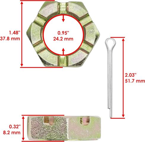 Caltric 1-809036 E809036 Wheel Motor Nut متوافق مع Exmark متوافق مع Toro in Kuwait