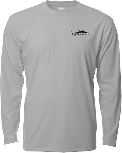 Denali Men's Teaser UPF 50+ Long Sleeve T-Shirt, UV Protection Shirt, Marcos Augusto Artwork: Grouper in Kuwait