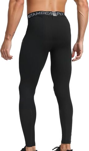 3 Pack Men's Compression Pants, Athletic Tight, Leggings Gym Base Layer Bottoms for Running Workout Sports in Saudi Arabia
