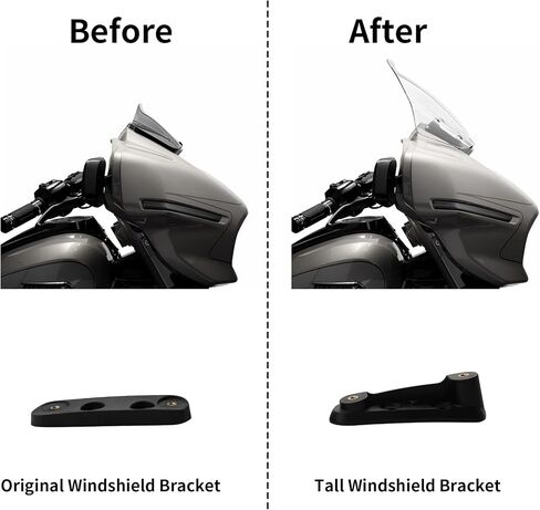 TCMT Tall Windshield Bracket Riser Fit For Harley CVO Street Glide FLHXSE 2023-2025 Street Glide FLHX 2024-2025 in Saudi Arabia