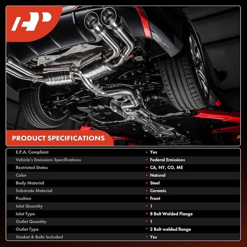 مجموعة محوّلة محوّلة من طراز A-premium الأمامية 2-PC تتوافق مع Hyundai Sonata 2006-2007 ، Azera 2006-2010 ، Entourage 2007-2008 & Kia Sedona ، Amanti ، 3.3L 3.8L ، EPA in Saudi Arabia