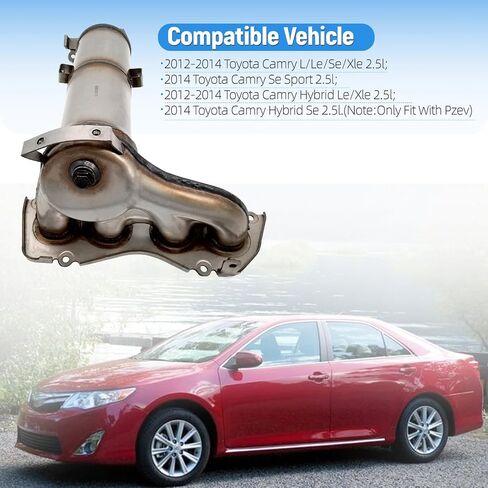 Front Catalytic Converter Fit for Toyota Camry 2012 2013 2014 2.5L L4 Only Fit for PZEV 674-298 25051-0V040 in Saudi Arabia
