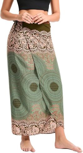 تغطية Sarong للنساء ، Boho Beach Cover Up Skirt مع ربطة عنق in Kuwait