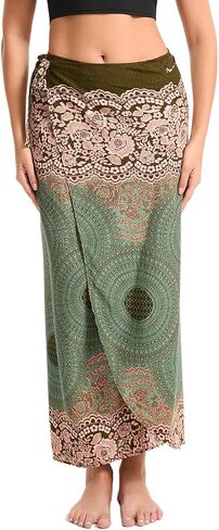 تغطية Sarong للنساء ، Boho Beach Cover Up Skirt مع ربطة عنق in Kuwait