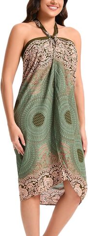 تغطية Sarong للنساء ، Boho Beach Cover Up Skirt مع ربطة عنق in Kuwait