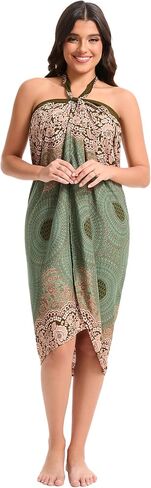 تغطية Sarong للنساء ، Boho Beach Cover Up Skirt مع ربطة عنق in Kuwait