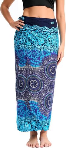 تغطية Sarong للنساء ، Boho Beach Cover Up Skirt مع ربطة عنق in Kuwait