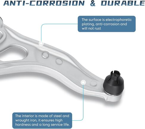 طقم التعليق في الواجهة الأمامية 10pc لـ Ford Focus 2012 2013 2014 2015 2015 ، 2 Lower Control Arms 4 Outer & Inner Tie Rods 2 Bars Sway Bars in Kuwait
