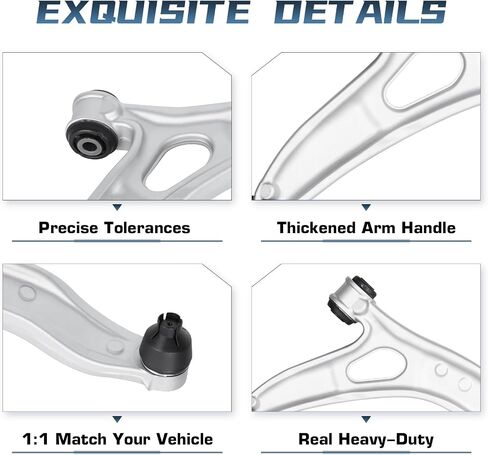 طقم التعليق في الواجهة الأمامية 10pc لـ Ford Focus 2012 2013 2014 2015 2015 ، 2 Lower Control Arms 4 Outer & Inner Tie Rods 2 Bars Sway Bars in Kuwait