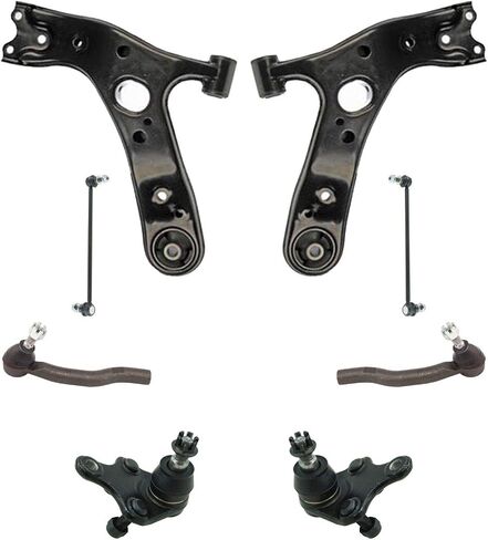 TRQ Front Steering and Suspension Kit Ball Confer Confer Confer Arm Sway Sway Bar Rink RINK ROIN ROD متوافق مع 2016 SCION IM 2008-2015 XB 2017-2018 TOYOTA COROLLA IM 2012-2017 PRIUS V in Saudi Arabia