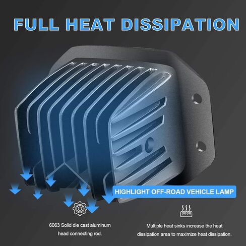 قرون ضوئية LED Mount Flush ، Elelion 4 بوصة 42W SHOARER LED LED PODS للشاحنات ، IP67 مقاومة للماء LED LED LED LID LIGH in Saudi Arabia