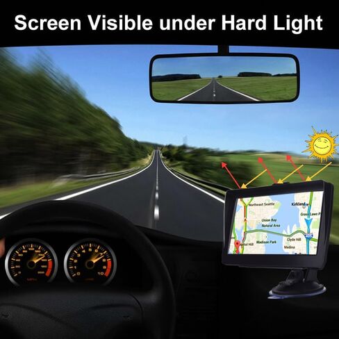 Upgrade GPS Navigation for Truck Car, Car GPS Navigation 2024 Maps, 9 inch HD Touch Screen Vehicle GPS Navigation System，Free Lifetime Map Updates,Spoken Driver Alerts in Saudi Arabia