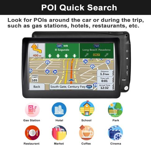 Upgrade GPS Navigation for Truck Car, Car GPS Navigation 2024 Maps, 9 inch HD Touch Screen Vehicle GPS Navigation System，Free Lifetime Map Updates,Spoken Driver Alerts in Saudi Arabia