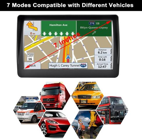 Upgrade GPS Navigation for Truck Car, Car GPS Navigation 2024 Maps, 9 inch HD Touch Screen Vehicle GPS Navigation System，Free Lifetime Map Updates,Spoken Driver Alerts in Saudi Arabia